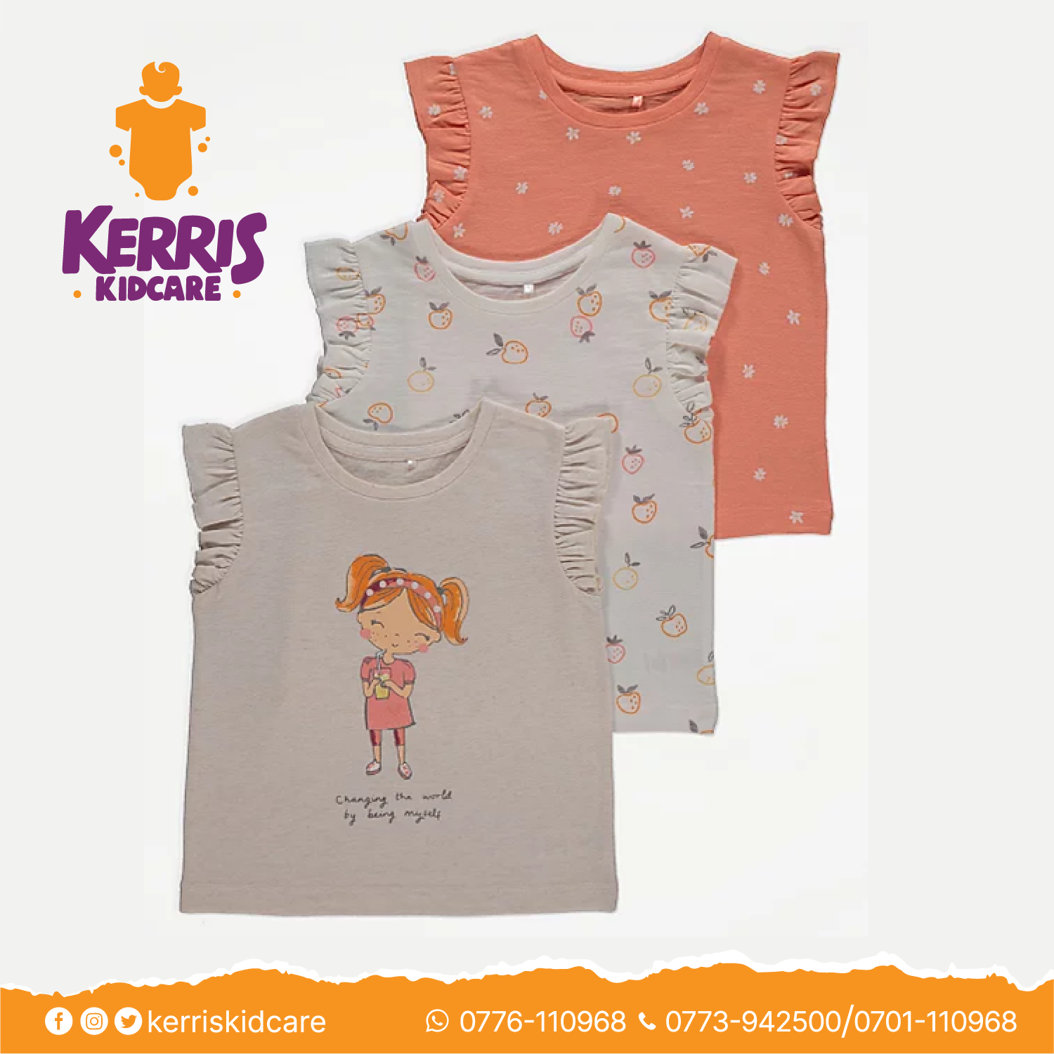 Ruffle Sleeve T-Shirts